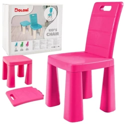 Krzesełko dziecięce 3w1 różowe - Doloni