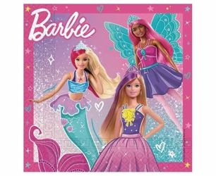 Serwetki papierowe Barbie Fantasy 33x33cm 20szt - Godan