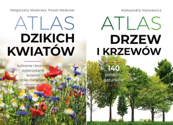 Atlas dzikich kwiatów + Atlas drzew i krzewów - Małgorzata Mederska, Paweł Mederski