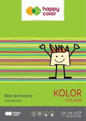 Blok techniczny kolor A4/10K HAPPY COLOR - GDD