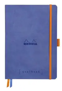Notes Rhodia Rhodiarama Goalbook sapphire A5 w kropki Softcover - Rhodium Inc.