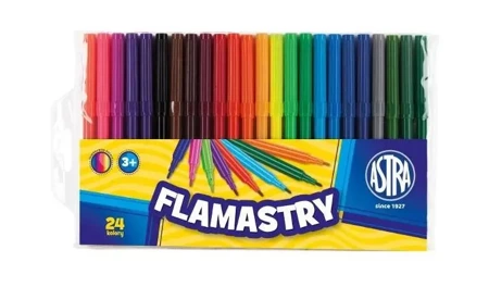 Flamastry 24 kolory ASTRA - ASTRA papiernicze
