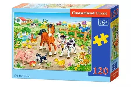 Puzzle 120 On the farm CASTOR - Castorland