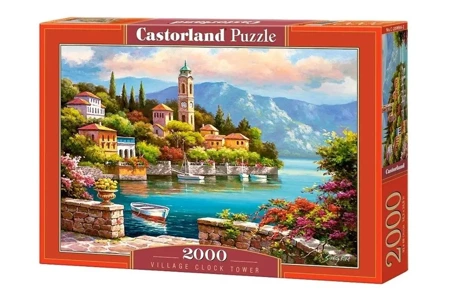 Puzzle 2000 Village Clock Tower CASTOR - Castorland
