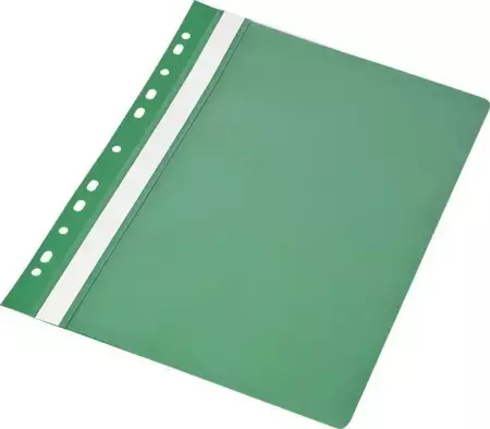 Skoroszyt A4 PP z europerforacją zielony (20szt) - Panta Plast