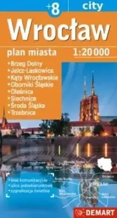 Wrocław plus 8 - plan miasta - Praca zbiorowa