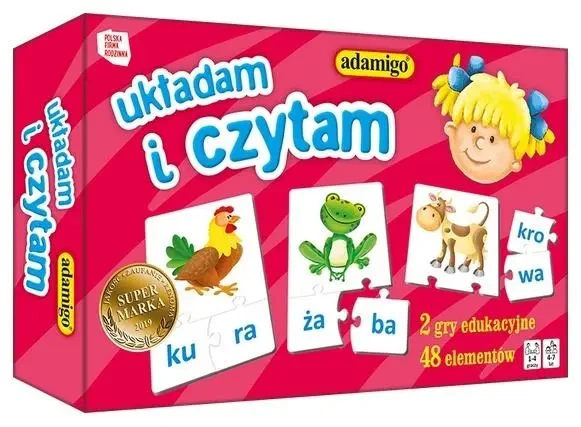 Gra edukacyjna dla dzieci Układami i czytam