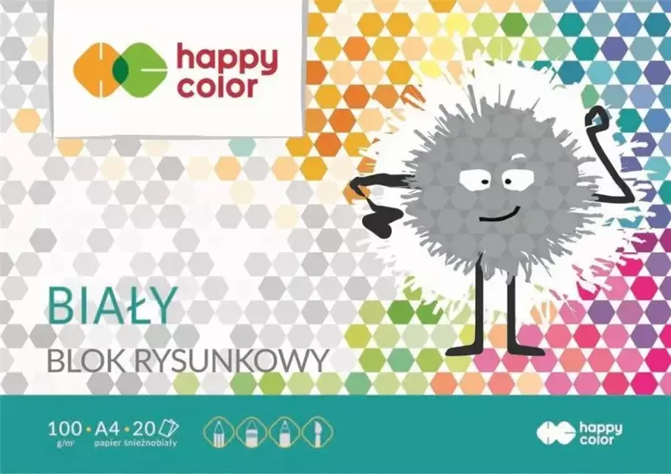 Blok rysunkowy A4 20ark - Happy Color
