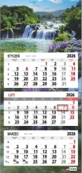 Kalendarz 2026 trójdzielny płaska główka Łubin - Sapt