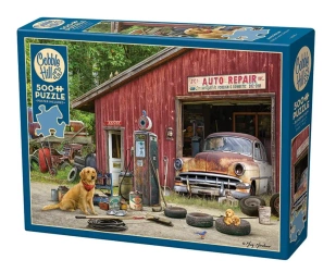 Puzzle 500 Warsztat samochodowy 113622 - Cobble Hill