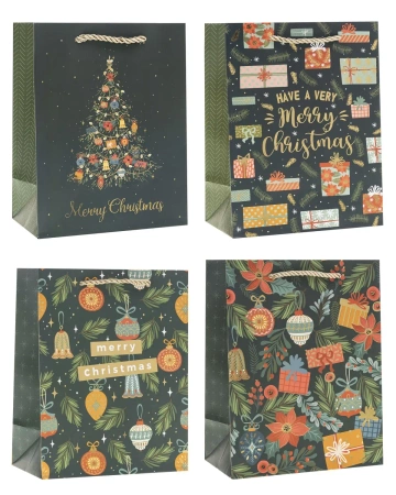 Torebka prezentowa S Boże Narodzenie mix - Rozette