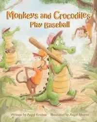 Monkeys and Crocodiles Play Baseball - Krishna Angel