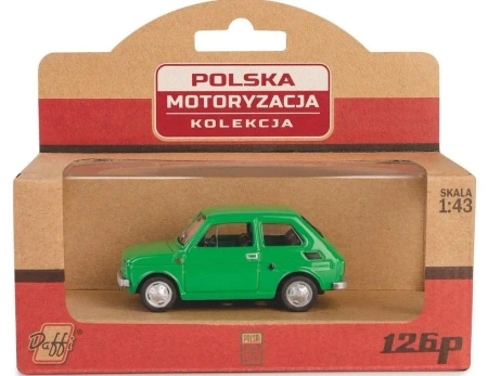 Kolekcja PRL Fiat 126p zielony - Daffi