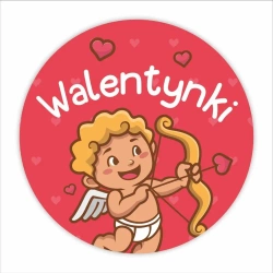 Naklejki walentynkowe - Kupidyn 24szt - LearnHow