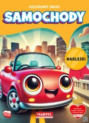 Kolorowanka Kolorowy świat. Samochody z naklejkami - Katarzyna Salamon