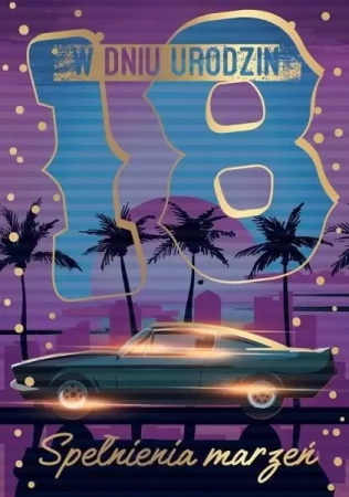 Karnet B6 PR-355 Urodziny 18 - Kukartka