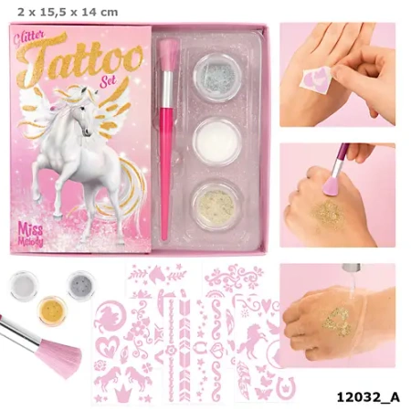 Zestaw brokatowych tatuaży Miss Melody 12032A - DEPESCHE