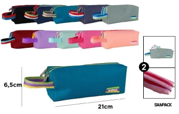 Piórnik dwukomorowy z uchwytem MIX - Sampack