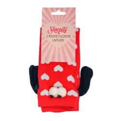 Skarpetki z magnetycznymi łapkami. Czerwone - MCD