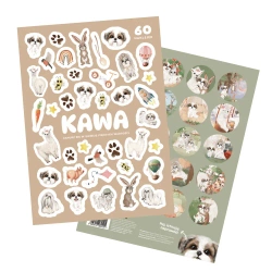 Naklejki Kawa 60szt - Neverending store Anna Załęcka