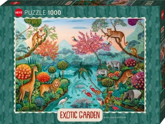 Puzzle 1000 elementów. Egzotyczny ogród. Raj