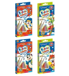 Kredki trójkątne 12 kolorów BAMBINO - ST-MAJEWSKI