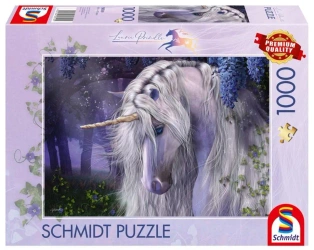 Puzzle 1000 Laurie Prindle Fioletowy jednorożec - Schmidt