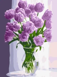 Malowanie po numerach - Niesamowite tulipany 30x40 - Qbee