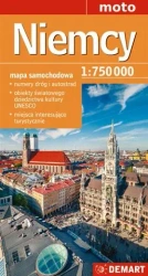 Mapa samochodowa Niemcy 1:750000 - opracowanie zbiorowe