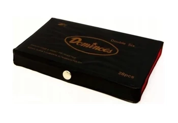 Domino kolorowe 28szt etui - Grapet