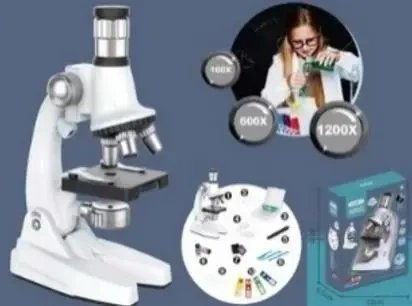 Mikroskop powiększenie 100x 600x 1200x - Madej
