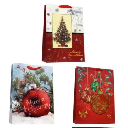 Torebka prezentowa L Boże Narodzenie 3D mix - Ju-Piter