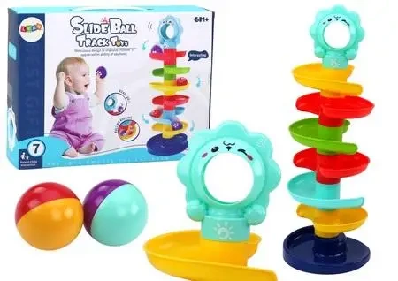 Zjeżdżalnia dla kulek wieża kolorowa - Leantoys