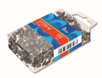 Pinezki czarne Tetis 100 sztuk