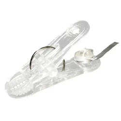 Klamerka do balonów z biała wstażka 30g - Amscan