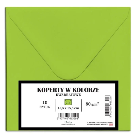 Koperty KW limonka 10szt - Henry