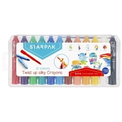 Pastele olejne wykręcane 12 kolorów - STARPAK
