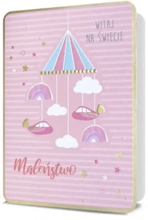 Karnet B6 Narodziny dziewczynka HM200-2187 - Pan Dragon