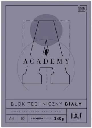 Blok techniczny A4/10K Academy (10szt) - INTERDRUK