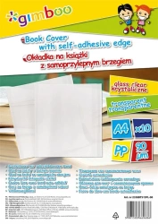 Okładka na książki 30,5x54cm transparentna 10szt - Gimboo