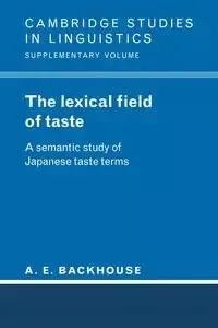The Lexical Field of Taste - Backhouse A. E.