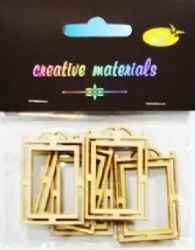 Drewniane elementy w kształcie :ramek. - Galeria Hobby