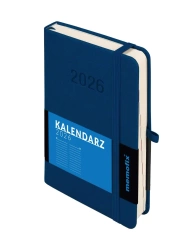 Kalendarz 2026 B6 Memofix DNS granatowy - -