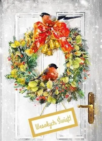 Karnet B6 Boże Narodzenie Wianek - Henry