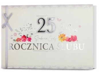 Karnet B6 Rocznica ślubu 25 - Pan Dragon