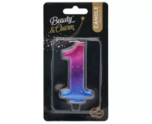 Świeczki Urodzinowe Cyferki 1 Metalc Night Gob/c