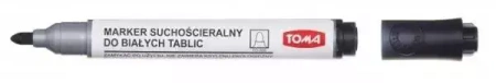 Marker do tablic TOMA okrągły czarny p10.