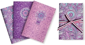 Zeszyt A6/32K gładki Purple&Pale (3szt) - Make Notes