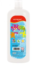 Farba akrylowa KEYROAD butelka 1000ml biała