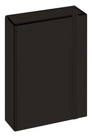 Teczka z gumką A4 TO Box czarna - INTERDRUK